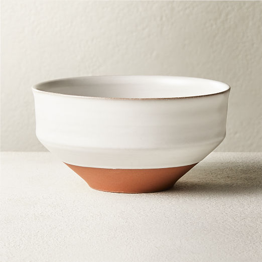 Dolce White Terracotta Soup Bowl