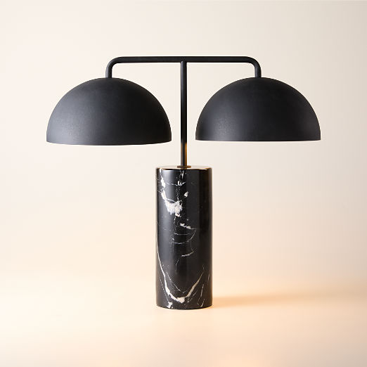 Domes Black Marble Table Lamp