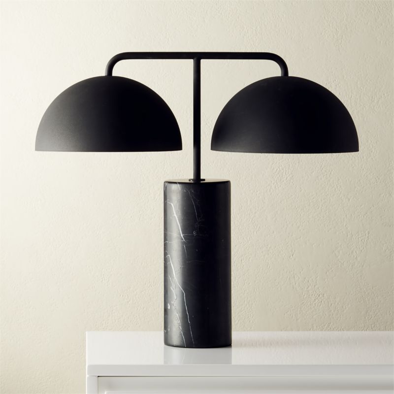 black table lamp