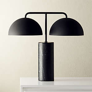 modern black table lamps | CB2