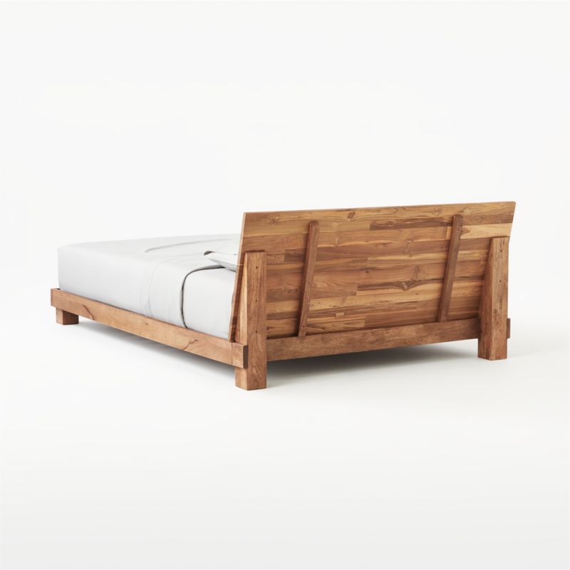 Dondra Teak Wood Queen Bed - image 6 of 10