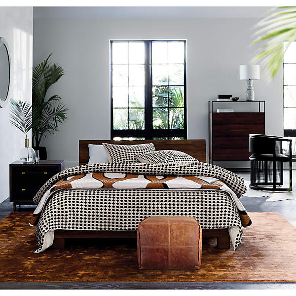 Dondra Teak Wood King Bed Reviews CB2