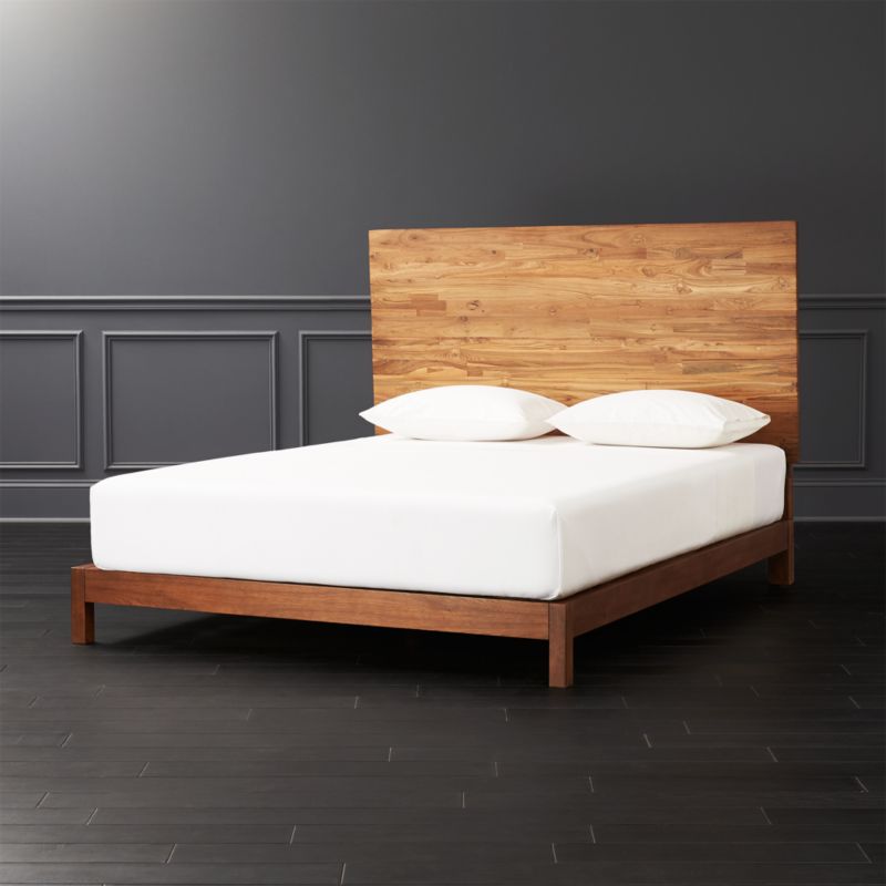 Wooden Headboards Cb2 Dondra Tall Headboard Queen Wood Frame