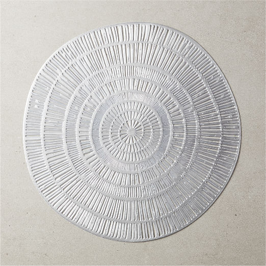 silver placemats CB2