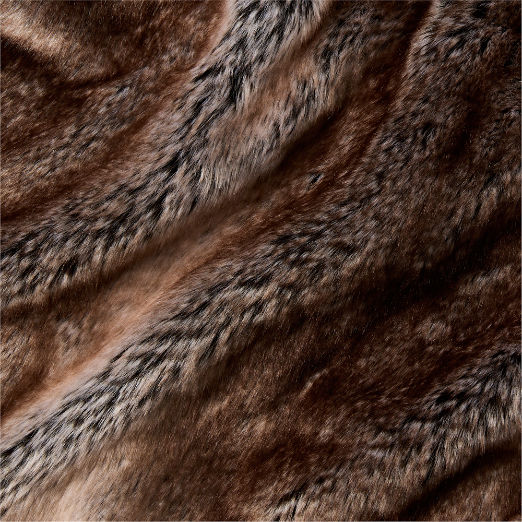 Dorian Brown Faux Fur Throw Blanket 60"x80"