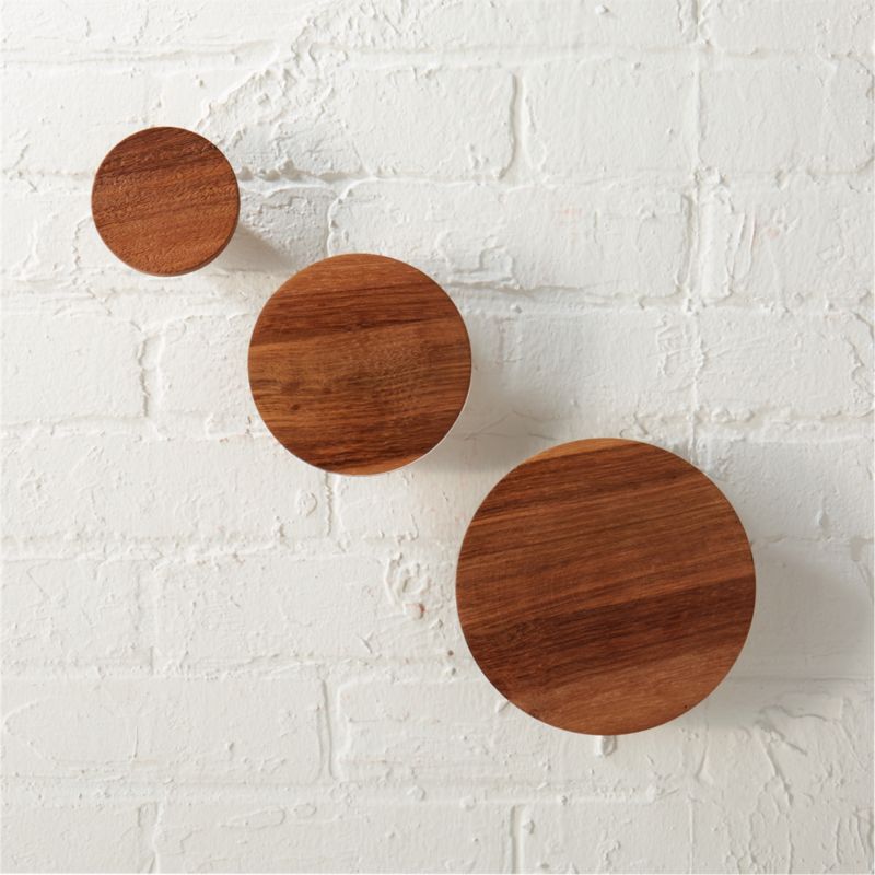 View Set of 3 Dot Coat Hooks details