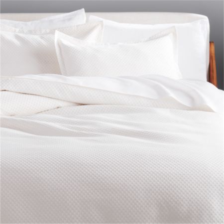 Dottie Neutral Matelasse Duvet Cover Cb2 Canada