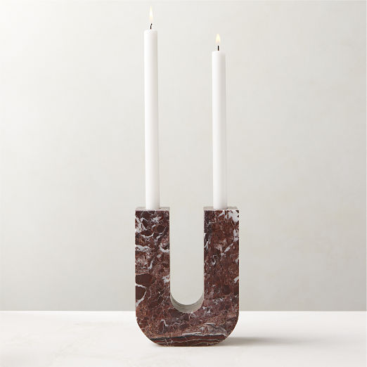 Marble Candle Holders CB2