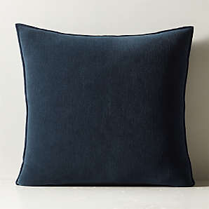 Square Textured Stripe Tassel Decorative Throw Pillow Terracotta