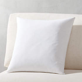 Akemi Woven Warm White Velvet Throw Pillow with Down-Alternative Insert 18
