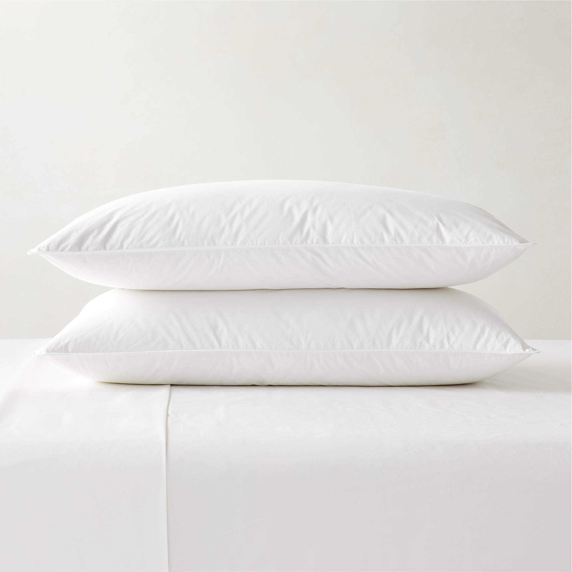Medium Down King Pillow Inserts Set of 2 + Reviews CB2