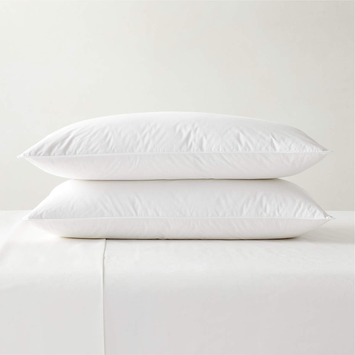 Medium Down King Pillow Inserts Set of 2 + Reviews CB2