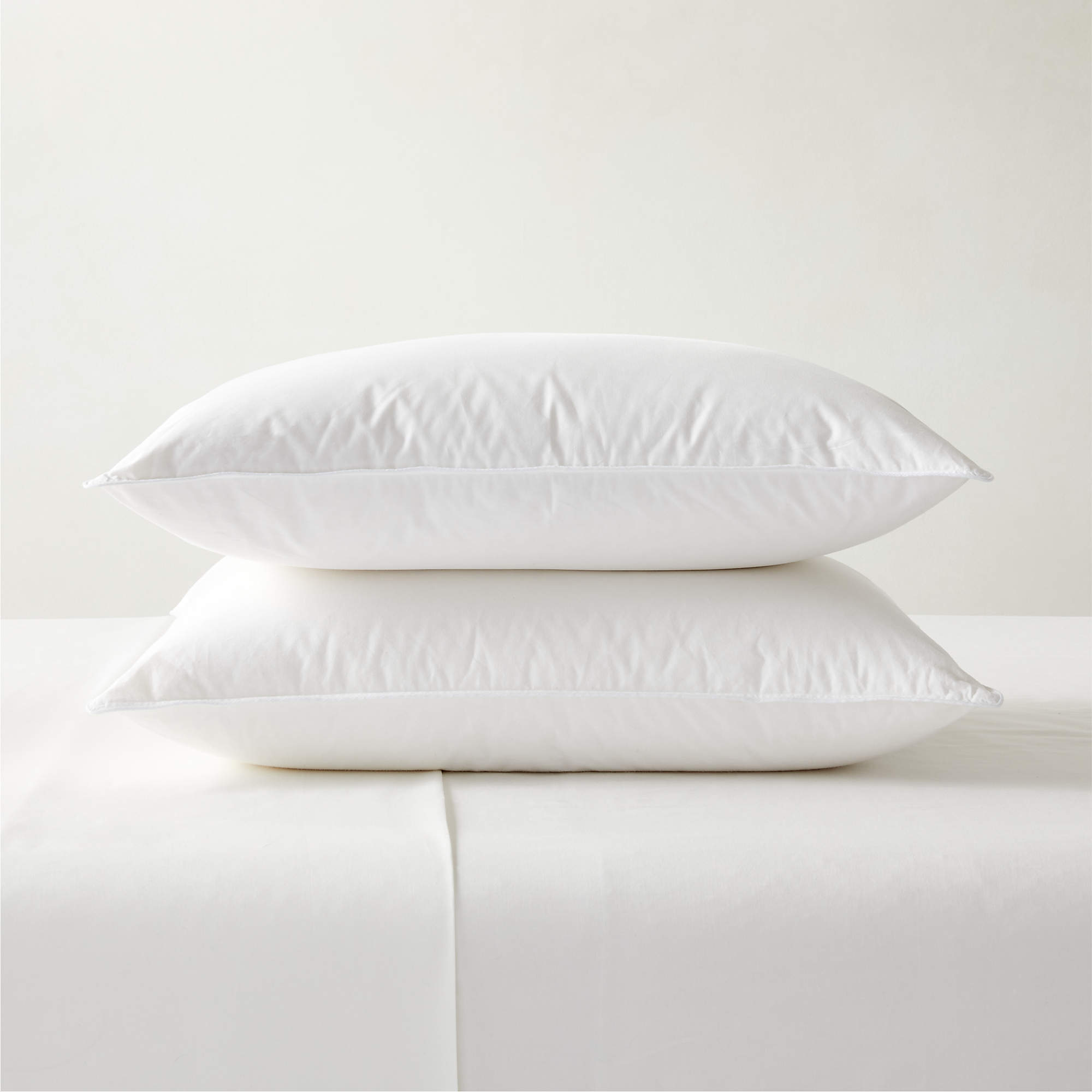 Medium Down Standard Pillow Inserts Set of 2 + Reviews CB2