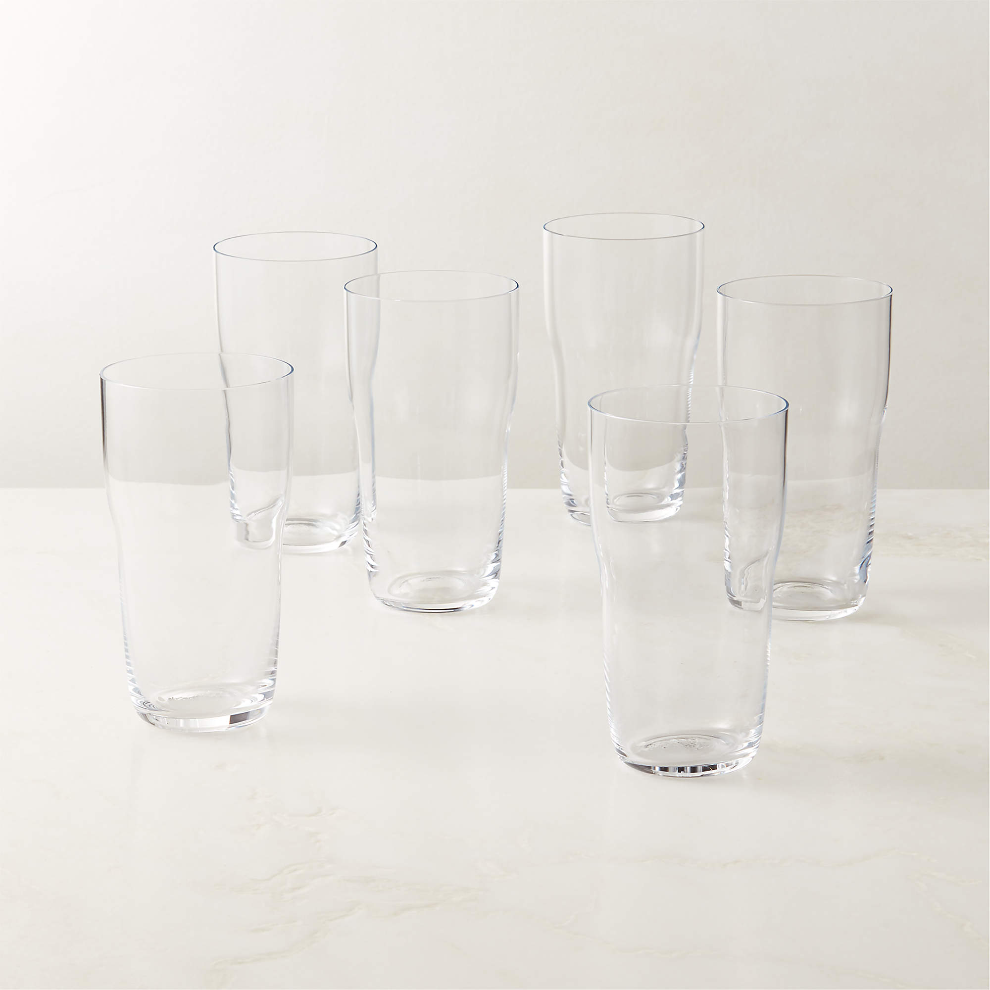 Downtown Cooler Glasses Set of 6 + Reviews CB2 Canada