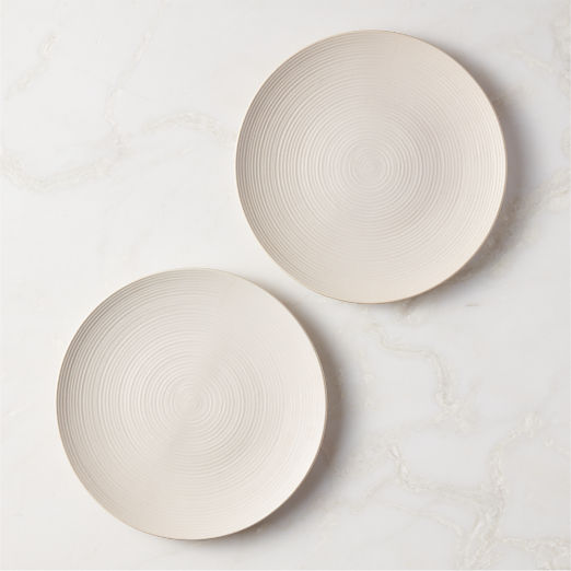 Downtown Off-White Dinner Plate