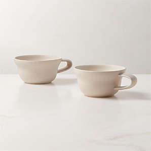 Modern White Matte Coffee Mugs, 250 ML, Microwave Safe, Dishwasher Saf –