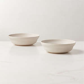 Dolce White Terracotta Soup Bowl + Reviews | CB2