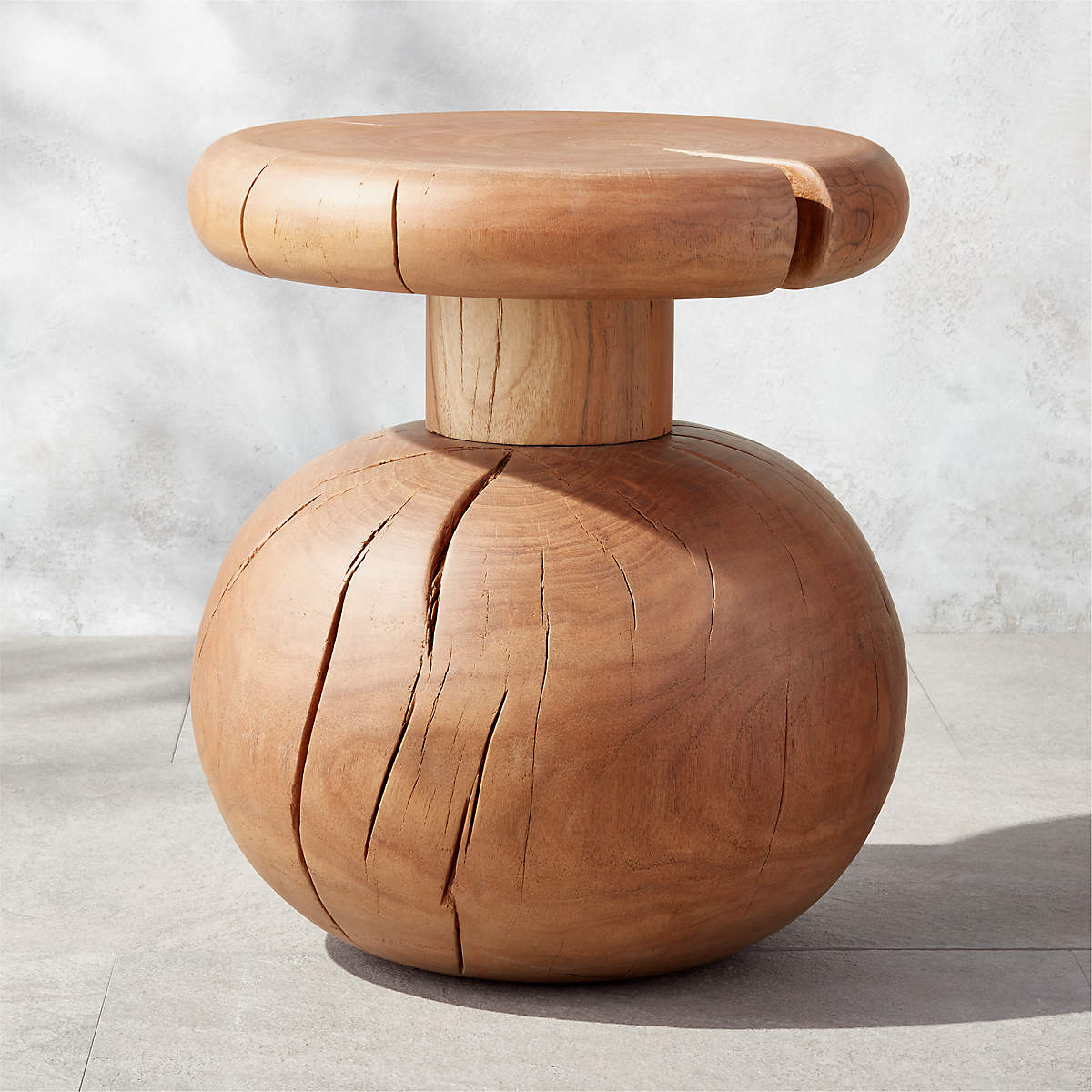 Drakes Bay Solid Acacia Outdoor Accent Table + Reviews CB2