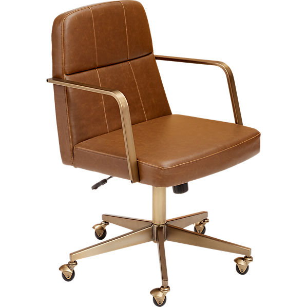 Dr Faux Leather Office Chair Cb2 Dr Faux Leather Office Chair Cb2