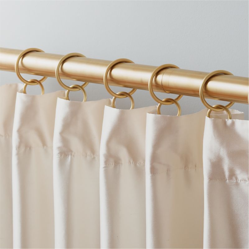 Brushed Brass Curtain Rings Set of 9 - image 1 of 3