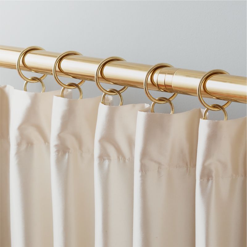 Polished Brass Curtain Rings Set of 9 - image 1 of 3