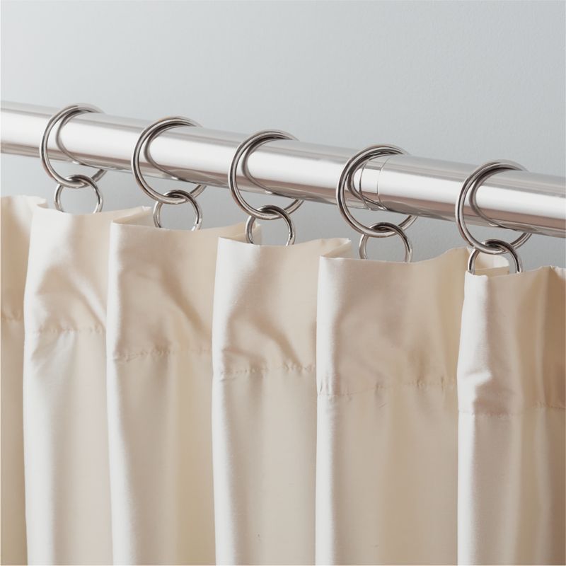 Polished Nickel Curtain Rings Set of 9 - image 1 of 3