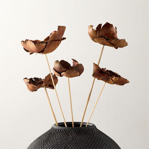 Dried Brown Palm Cap Bunch 24"