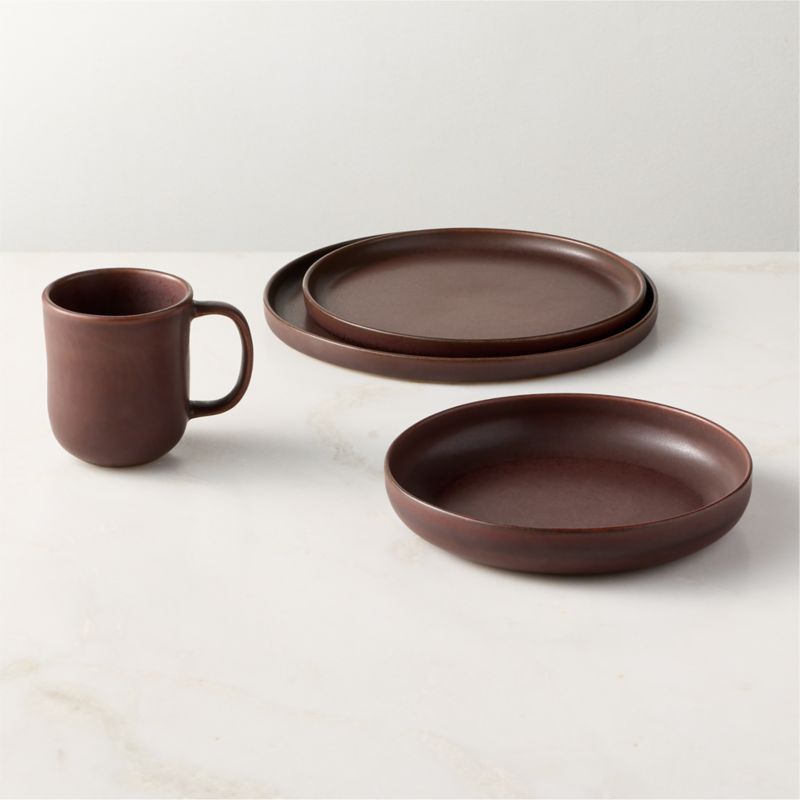 Drift Chocolate Brown Pasta Bowl with Reactive Glaze - image 4 of 5