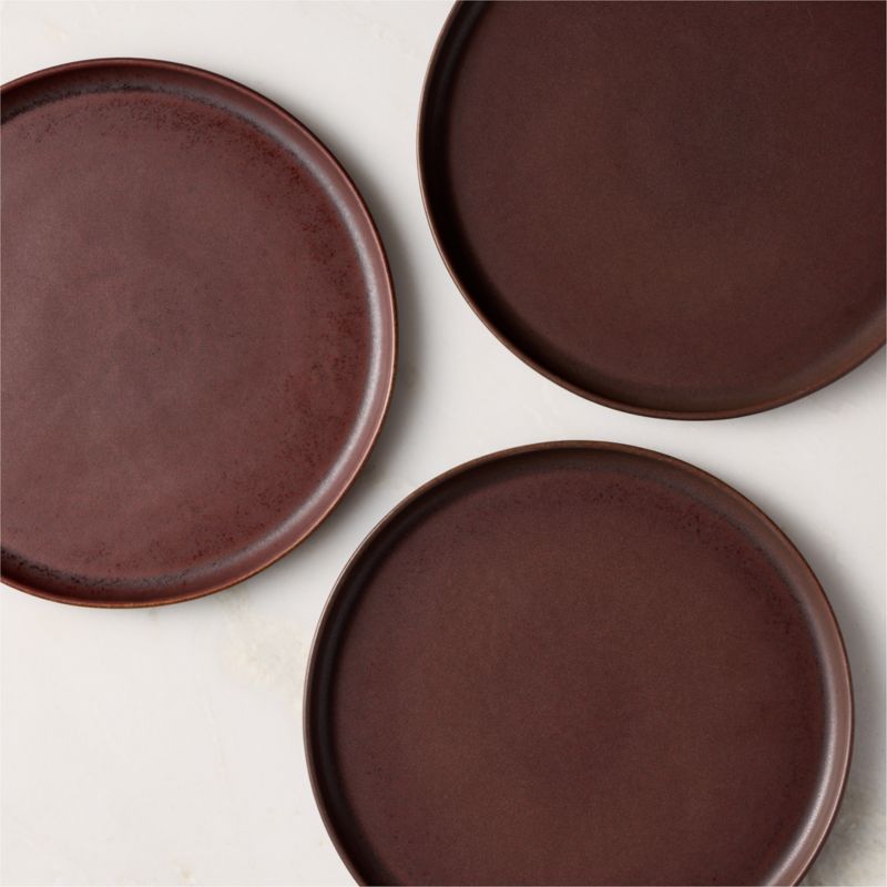 Drift Chocolate Brown Dinner Plate with Reactive Glaze - image 2 of 5