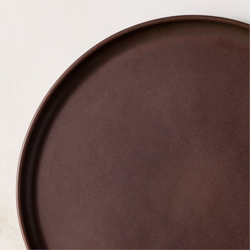 Drift Chocolate Brown Dinner Plate with Reactive Glaze - image 1 of 5