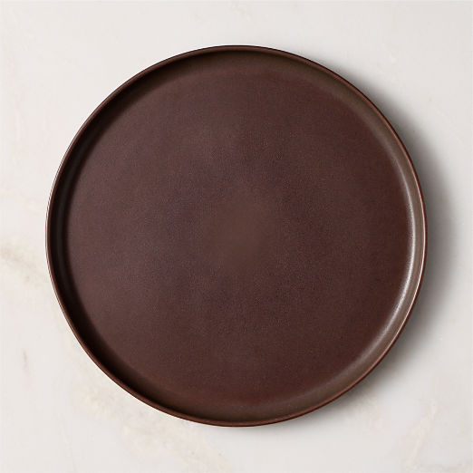 Drift Chocolate Brown Dinner Plate with Reactive Glaze