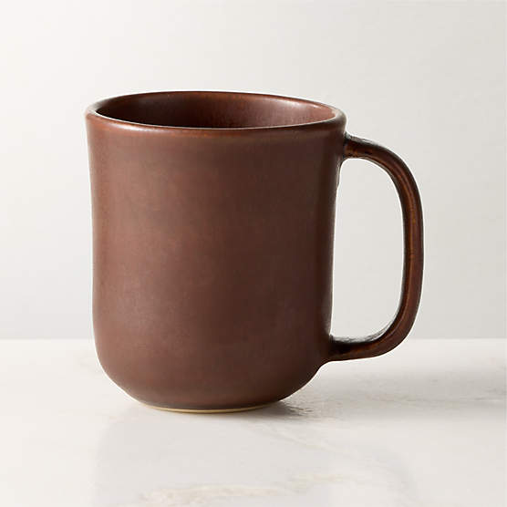 Drift Chocolate Brown Mug with Reactive Glaze
