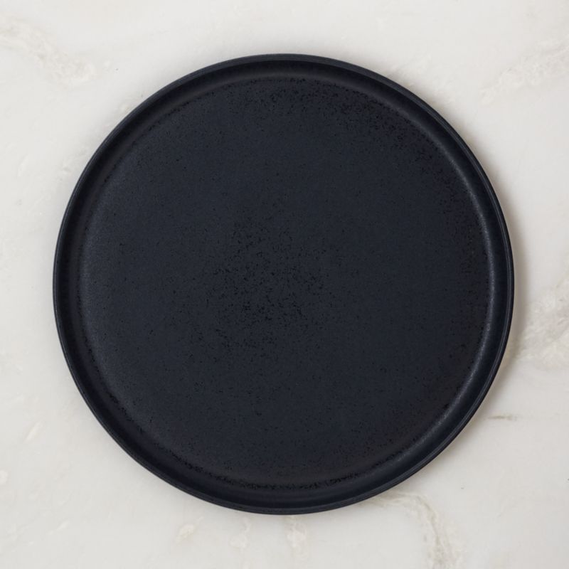 View Drift Dark Blue Dinner Plate with Reactive Glaze details