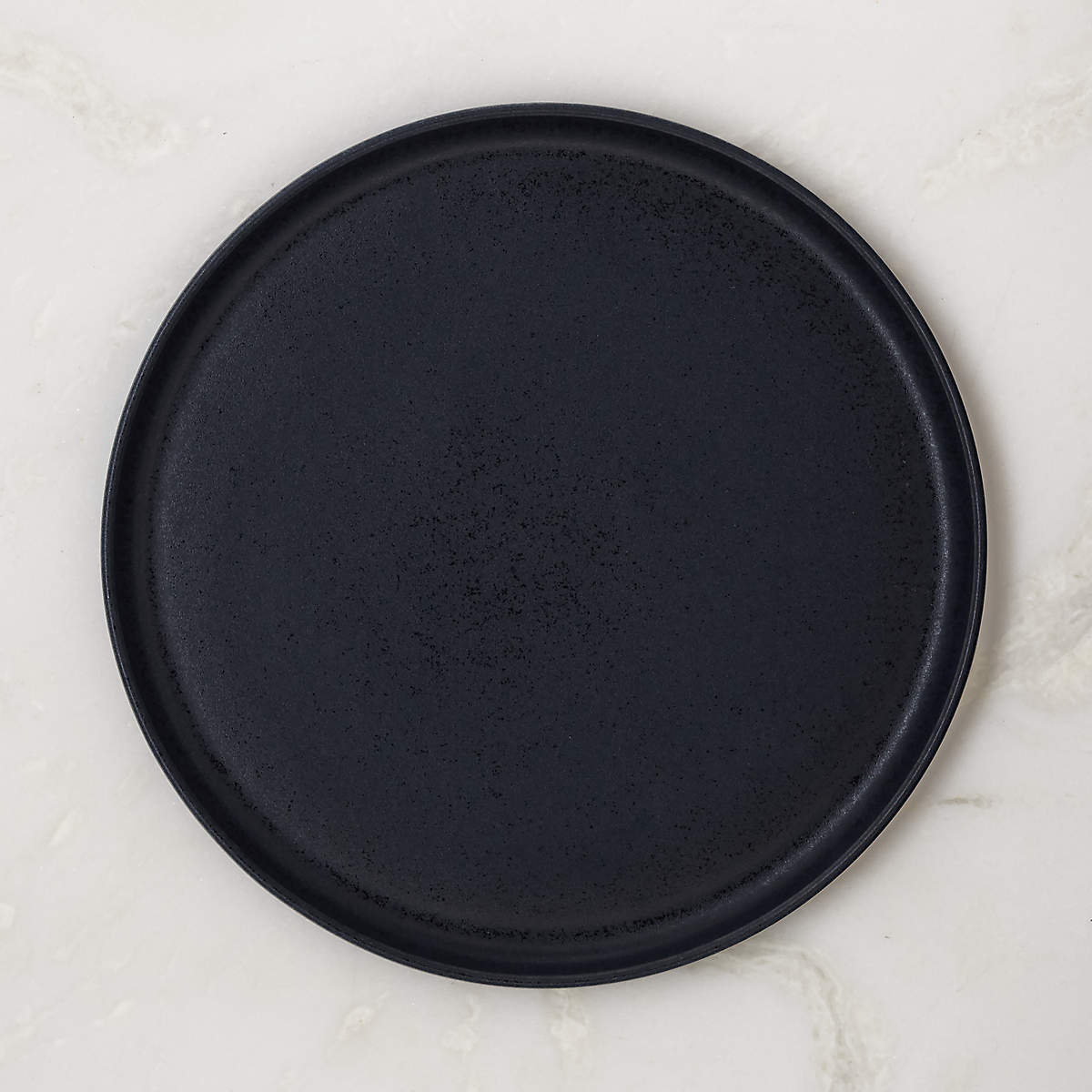 Drift Dark Blue Dinner Plate with Reactive Glaze + Reviews | CB2