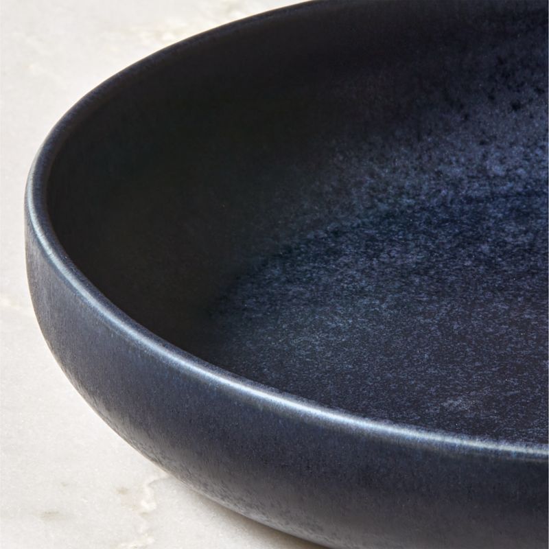 Drift Dark Blue Pasta Bowl with Reactive Glaze - image 2 of 5