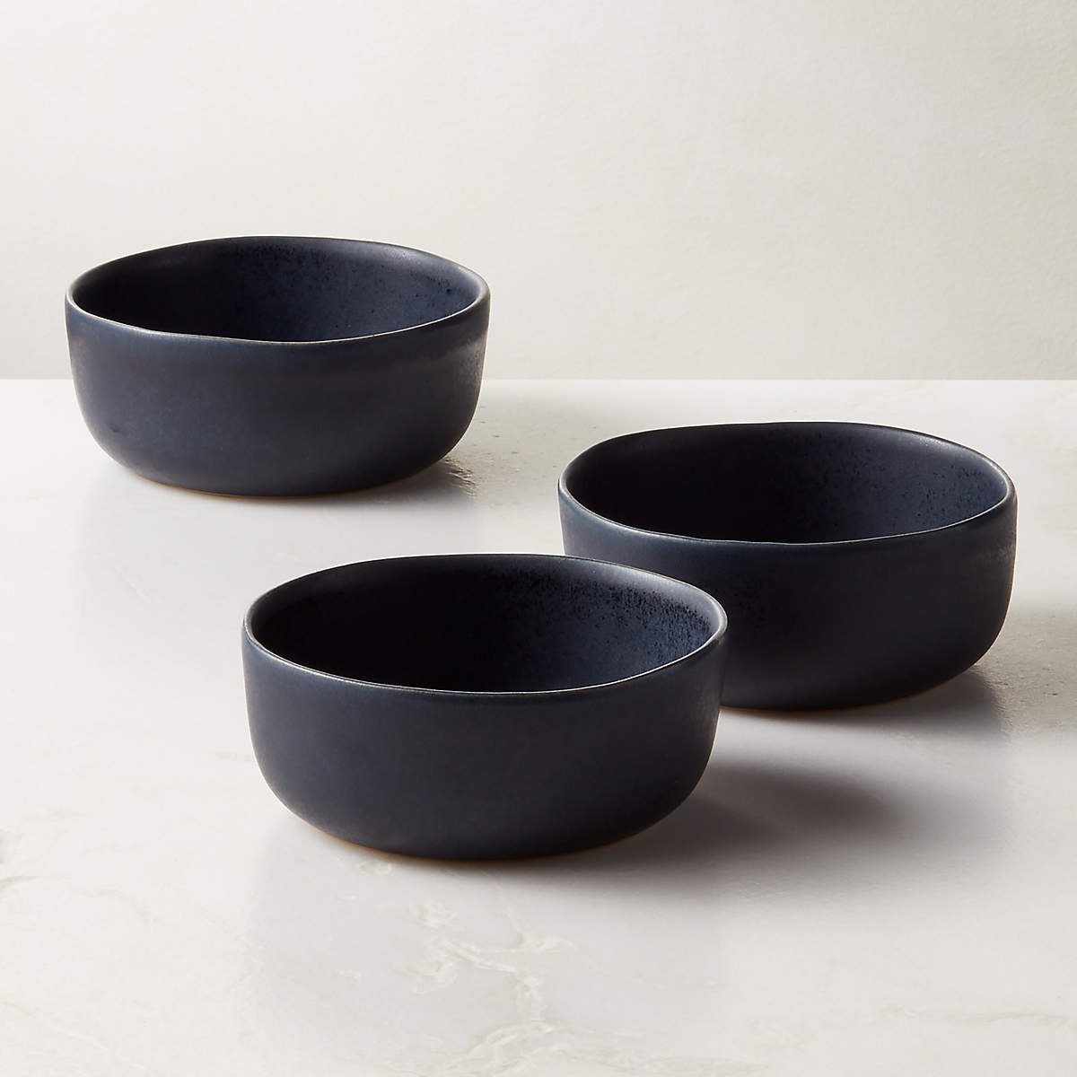 Drift Dark Blue Soup Bowl with Reactive Glaze | CB2