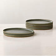 Drift Green Dinner Plates with Reactive Glaze Set of 6 + Reviews | CB2