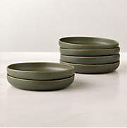 Pasta Bowls with Reactive Glaze Set of 6