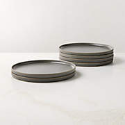Drift Grey Dinner Plates with Reactive Glaze Set of 6 + Reviews | CB2