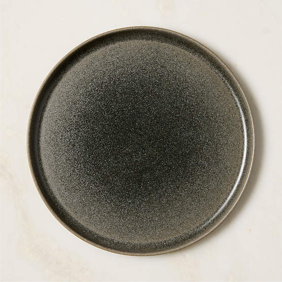 Drift Grey Dinner Plate with Reactive Glaze
