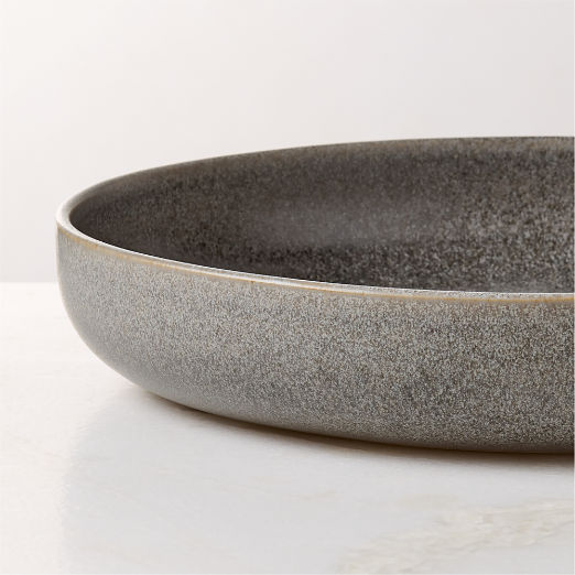 Drift Grey Pasta Bowl with Reactive Glaze