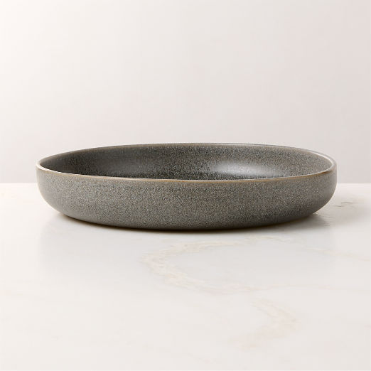 Drift Grey Pasta Bowl with Reactive Glaze