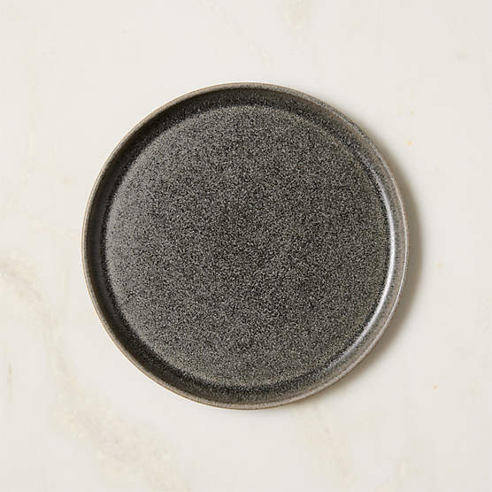 Drift Grey Salad Plate with Reactive Glaze