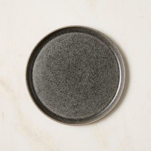 Drift Grey Salad Plate with Reactive Glaze