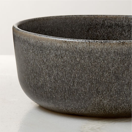 Drift Grey Soup Bowl with Reactive Glaze
