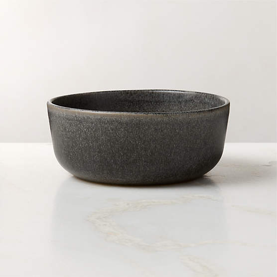 Drift Grey Soup Bowl with Reactive Glaze