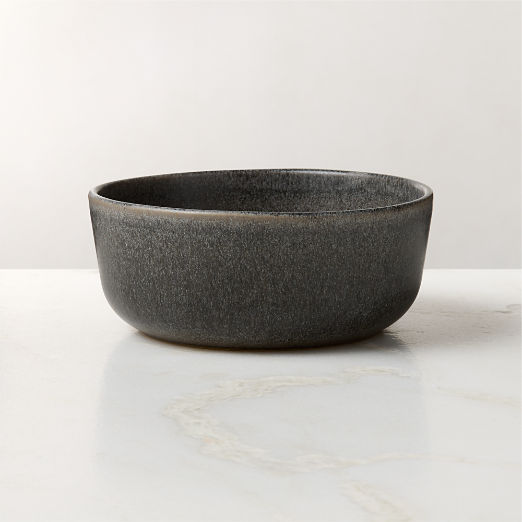 Drift Grey Soup Bowl with Reactive Glaze