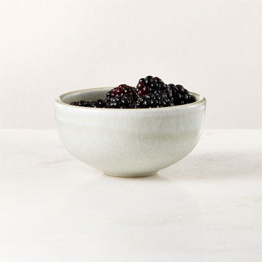 Drift Ivory Mini Bowl with Glossy Reactive Glaze