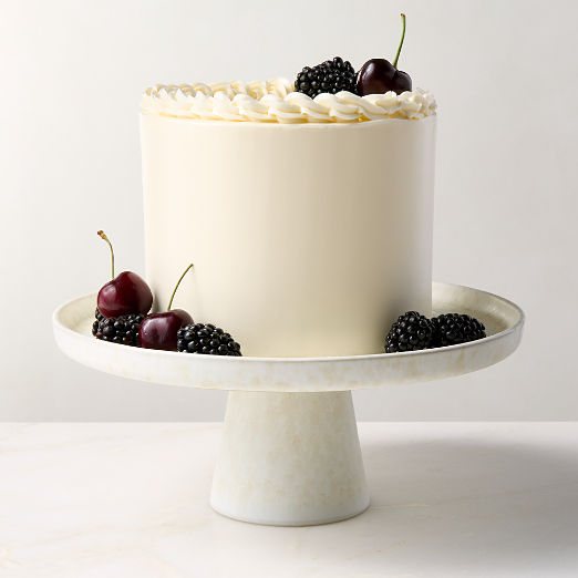 Drift Ivory Cake Stand With Matte Reactive Glaze