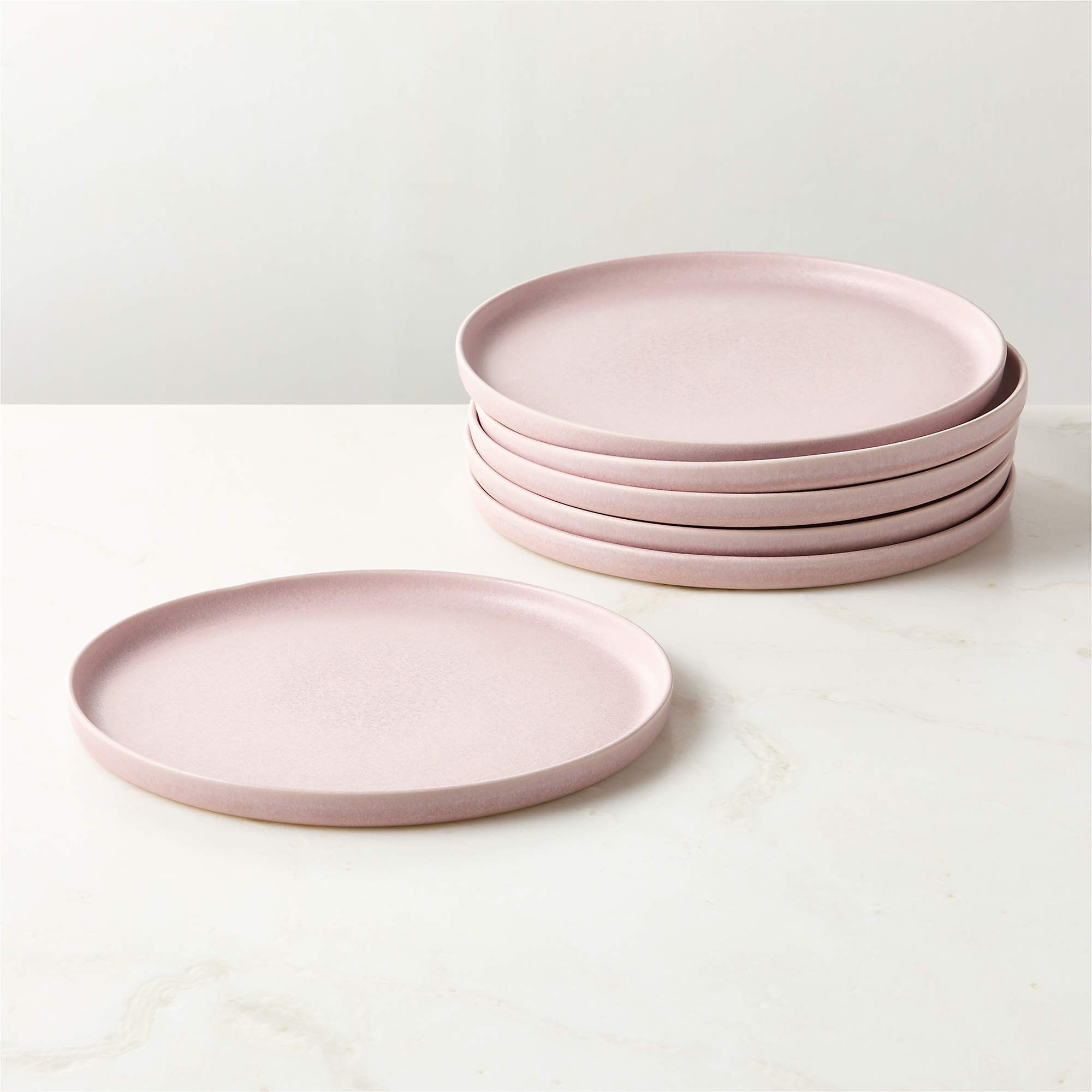  (Lilac Lane Platinum) プレート Drift Lilac Dinner Plate with Reactive Glaze + Reviews | CB2